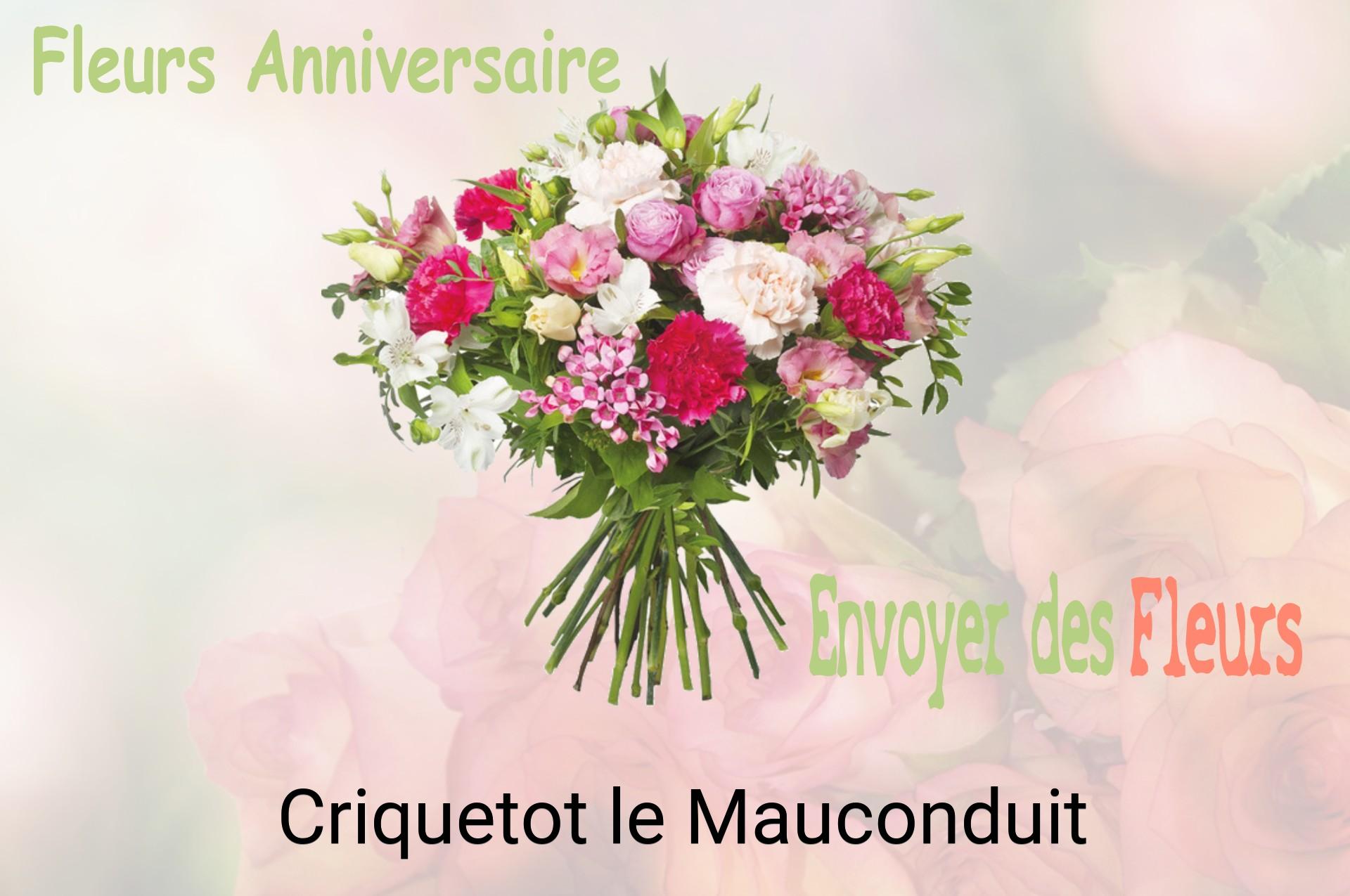 Bouquet de fleurs d’anniversaire livré à Criquetot-le-Mauconduit