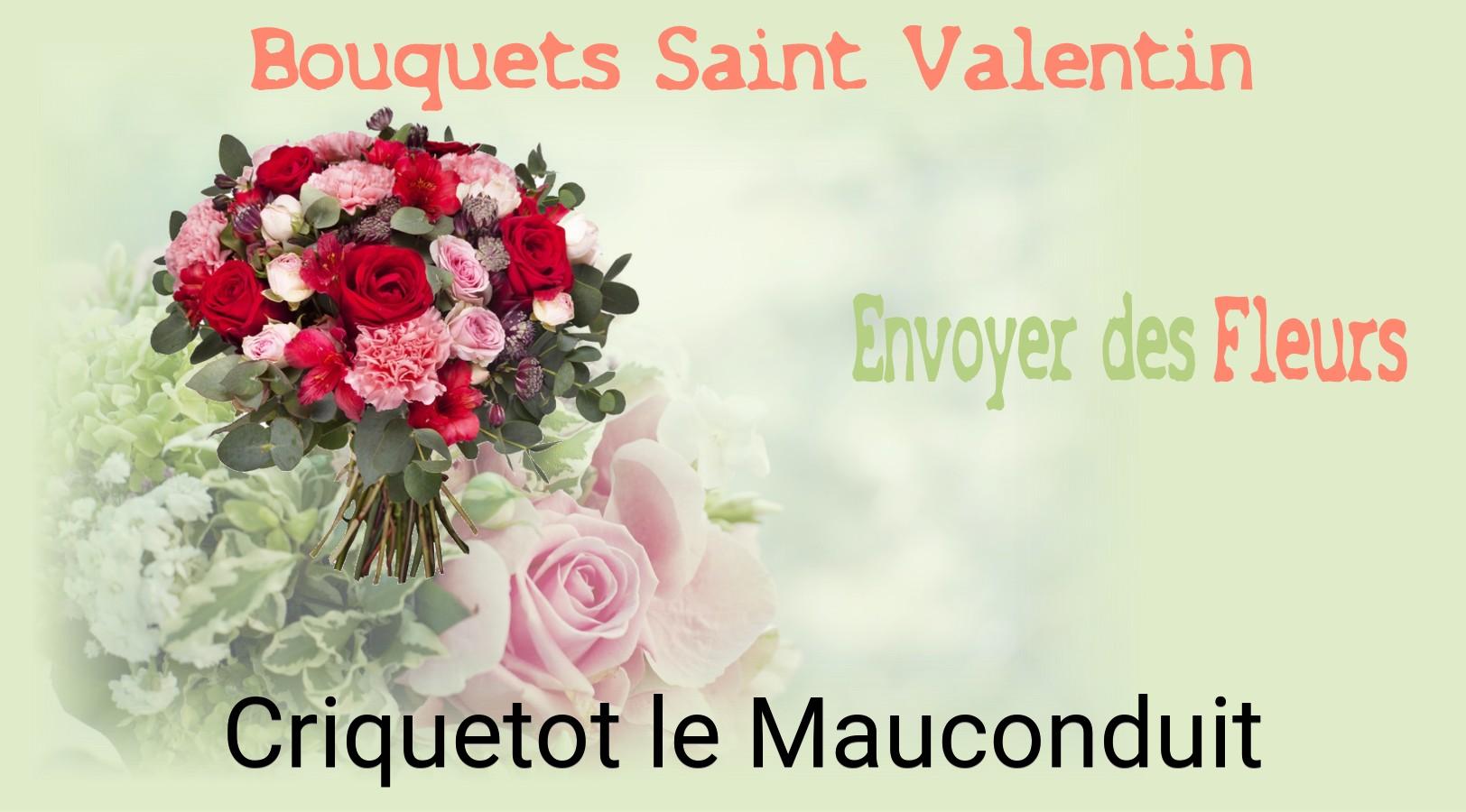 Roses de Saint-Valentin livrées à Criquetot-le-Mauconduit